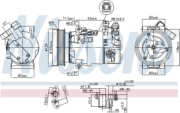 Nissens 890586 - Kompressor, klimatanläggning xdelar.se