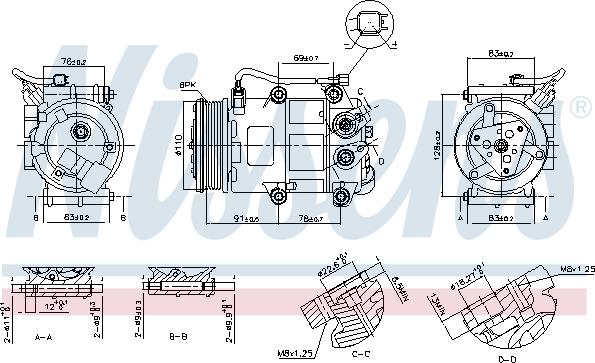 Nissens 890655 - Kompressor, klimatanläggning xdelar.se