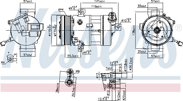 Nissens 890667 - Kompressor, klimatanläggning xdelar.se