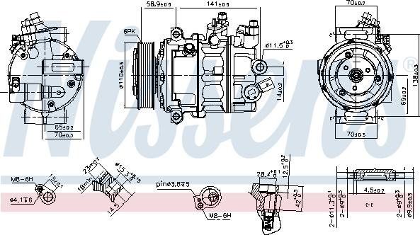 Nissens 890608 - Kompressor, klimatanläggning xdelar.se