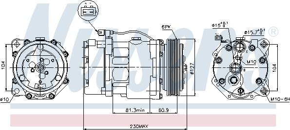 Nissens 89061 - Kompressor, klimatanläggning xdelar.se