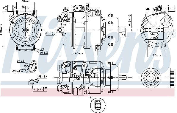 Nissens 890637 - Kompressor, klimatanläggning xdelar.se