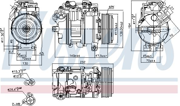 Nissens 890628 - Kompressor, klimatanläggning xdelar.se