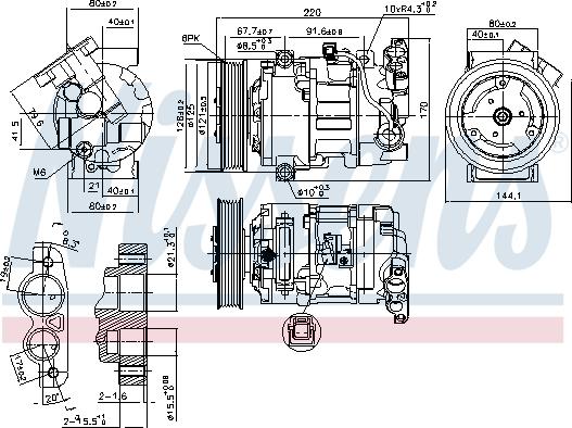 Nissens 890044 - Kompressor, klimatanläggning xdelar.se