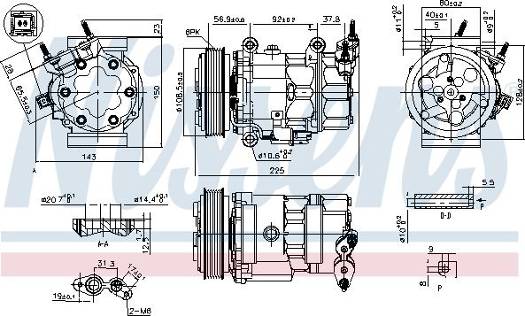 Nissens 890041 - Kompressor, klimatanläggning xdelar.se