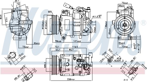 Nissens 890048 - Kompressor, klimatanläggning xdelar.se