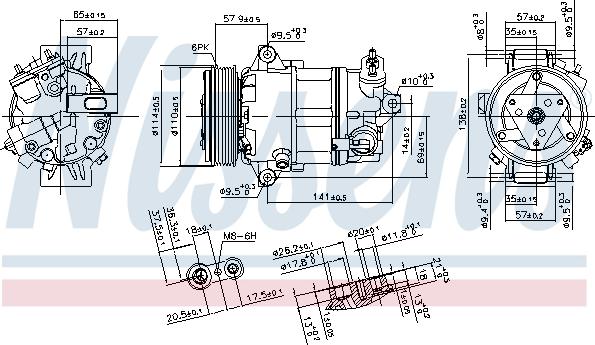 Nissens 890056 - Kompressor, klimatanläggning xdelar.se