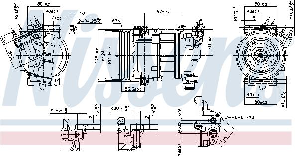 Nissens 890051 - Kompressor, klimatanläggning xdelar.se