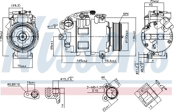 Nissens 890068 - Kompressor, klimatanläggning xdelar.se