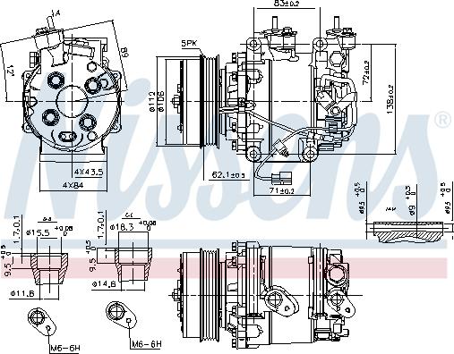 Nissens 890035 - Kompressor, klimatanläggning xdelar.se