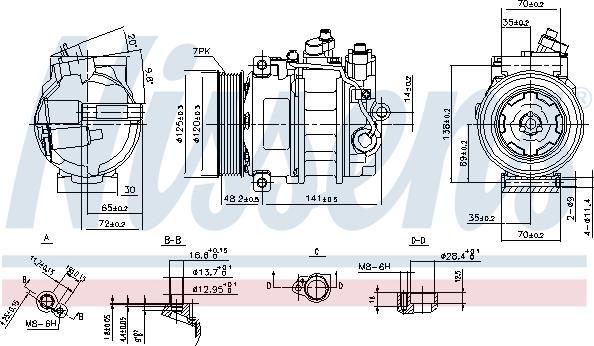 Nissens 890140 - Kompressor, klimatanläggning xdelar.se