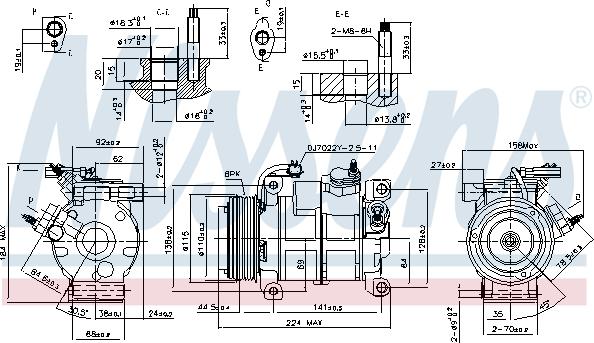 Nissens 890169 - Kompressor, klimatanläggning xdelar.se