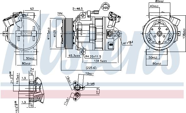 Nissens 890138 - Kompressor, klimatanläggning xdelar.se