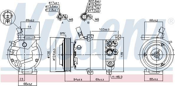 Nissens 890176 - Kompressor, klimatanläggning xdelar.se