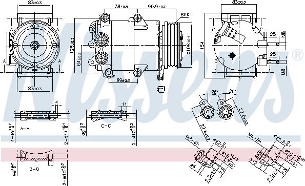 Nissens 890392 - Kompressor, klimatanläggning xdelar.se