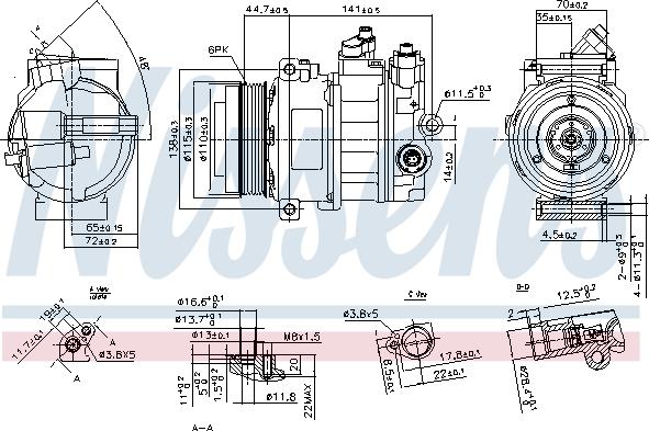 Nissens 890304 - Kompressor, klimatanläggning xdelar.se