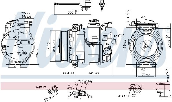 Nissens 890306 - Kompressor, klimatanläggning xdelar.se