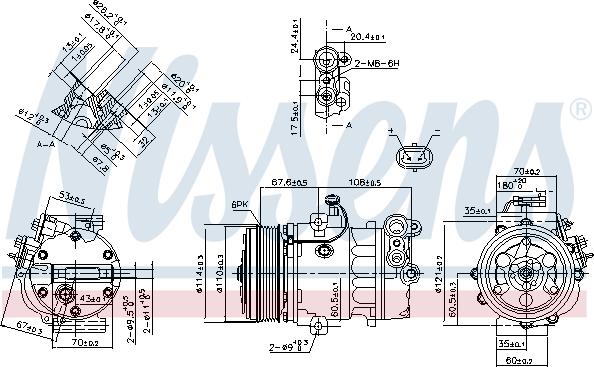 Nissens 890388 - Kompressor, klimatanläggning xdelar.se