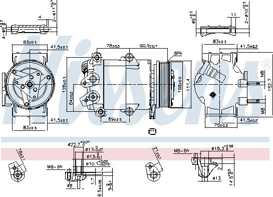 Nissens 890321 - Kompressor, klimatanläggning xdelar.se