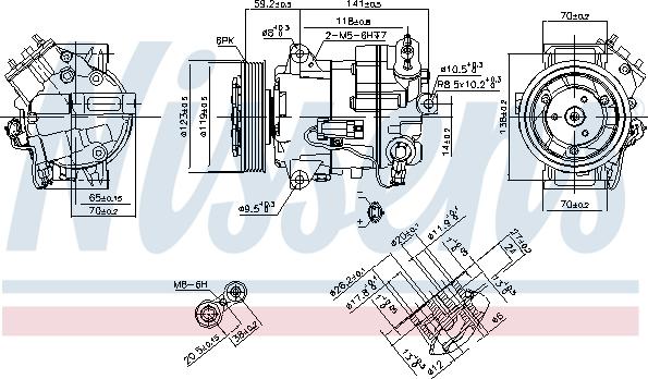 Nissens 890264 - Kompressor, klimatanläggning xdelar.se