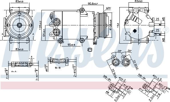 Nissens 890216 - Kompressor, klimatanläggning xdelar.se