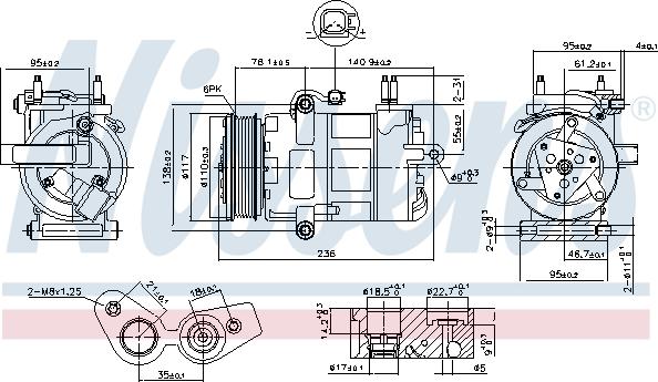 Nissens 890217 - Kompressor, klimatanläggning xdelar.se