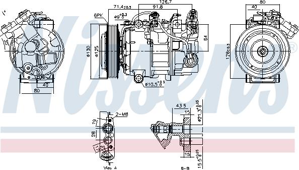 Nissens 890763 - Kompressor, klimatanläggning xdelar.se