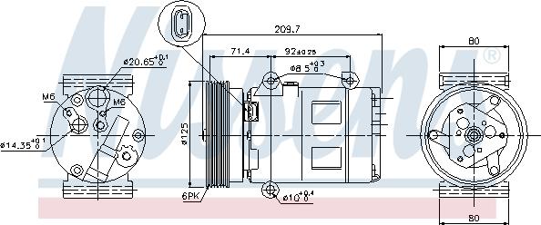 Nissens 89072 - Kompressor, klimatanläggning xdelar.se