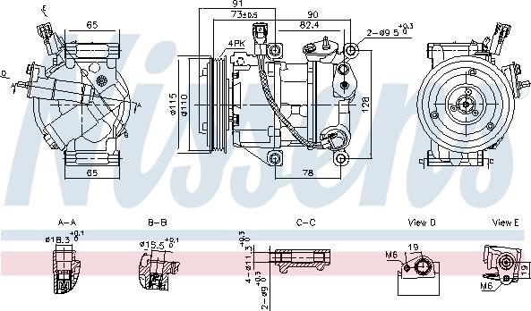 Nissens 891095 - Kompressor, klimatanläggning xdelar.se