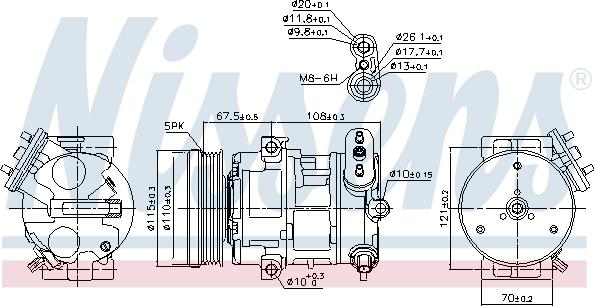 Nissens 89100 - Kompressor, klimatanläggning xdelar.se