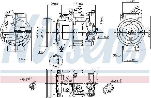 Nissens 89111 - Kompressor, klimatanläggning xdelar.se