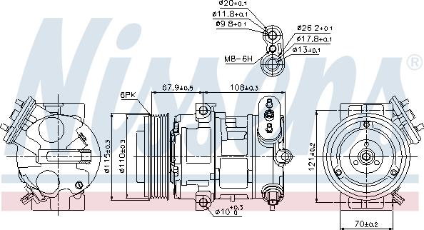 Nissens 89126 - Kompressor, klimatanläggning xdelar.se