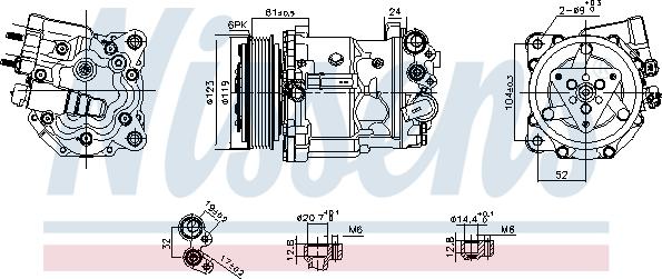 Nissens 89398 - Kompressor, klimatanläggning xdelar.se