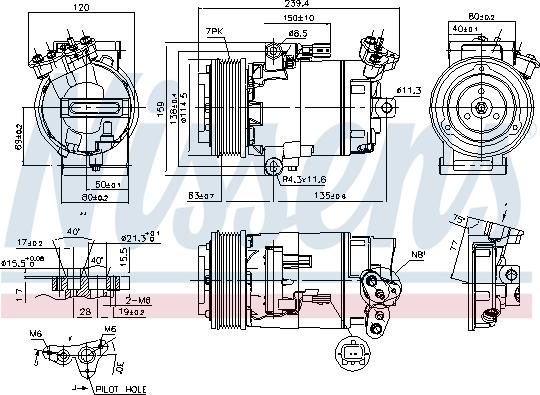 Nissens 89346 - Kompressor, klimatanläggning xdelar.se