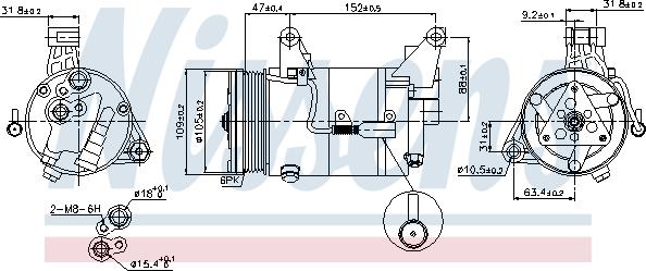 Nissens 89340 - Kompressor, klimatanläggning xdelar.se