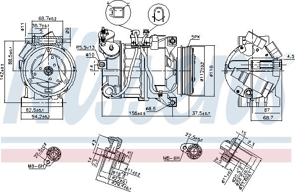 Nissens 89350 - Kompressor, klimatanläggning xdelar.se