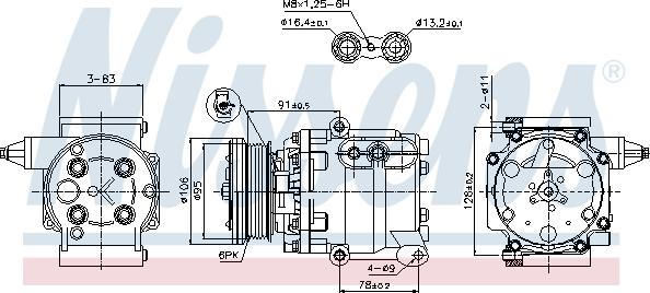 Nissens 89358 - Kompressor, klimatanläggning xdelar.se