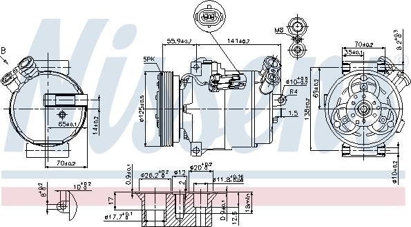 Nissens 89308 - Kompressor, klimatanläggning xdelar.se