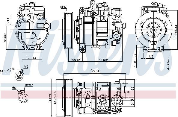 Nissens 89209 - Kompressor, klimatanläggning xdelar.se