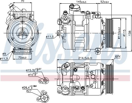 Nissens 89214 - Kompressor, klimatanläggning xdelar.se