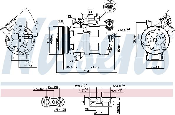 Nissens 89216 - Kompressor, klimatanläggning xdelar.se