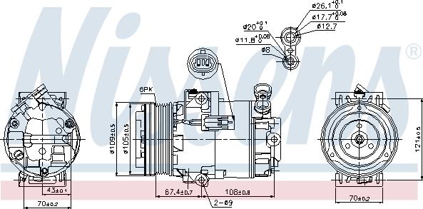 Nissens 89222 - Kompressor, klimatanläggning xdelar.se