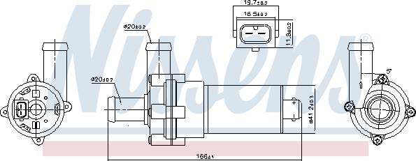 Nissens 831051 - Vattenpump xdelar.se