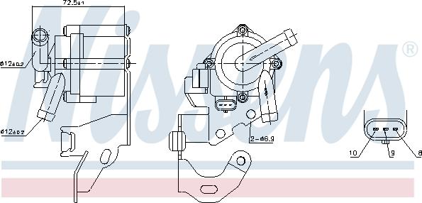 Nissens 831064 - Vattenpump xdelar.se