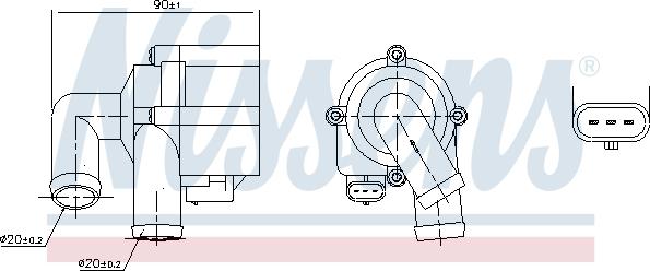 Nissens 831072 - Vattenpump xdelar.se