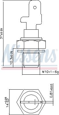 Nissens 207058 - Sensor, kylmedietemperatur xdelar.se