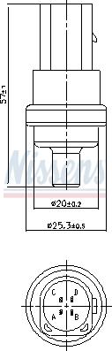 Nissens 207009 - Sensor, kylmedietemperatur xdelar.se