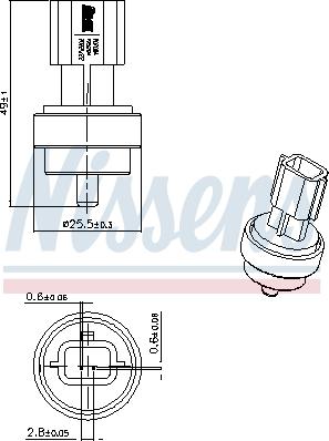 Nissens 207006 - Sensor, kylmedietemperatur xdelar.se