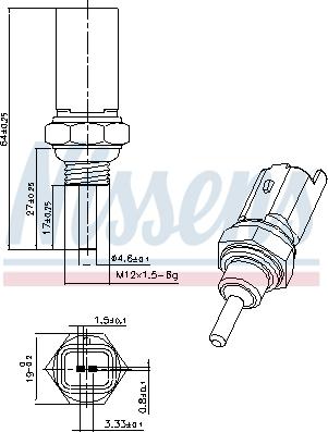 Nissens 207034 - Sensor, kylmedietemperatur xdelar.se