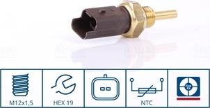 Nissens 207034 - Sensor, kylmedietemperatur xdelar.se